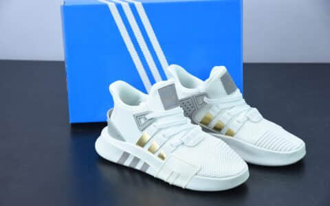 阿迪达斯Adidas EQT BASK ADV支撑者系列白灰金透气轻便复古慢跑鞋纯原版本 货号：FW4286