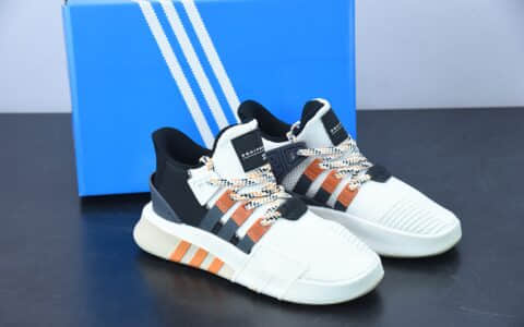 阿迪达斯Adidas EQT BASK ADV支撑者系列黑白橙透气轻便复古慢跑鞋纯原版本 货号：F33853