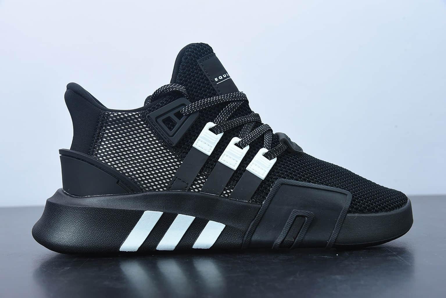 阿迪达斯Adidas EQT BASK ADV支撑者系列黑白色透气轻便复古慢跑鞋纯原版本 货号：BD7773