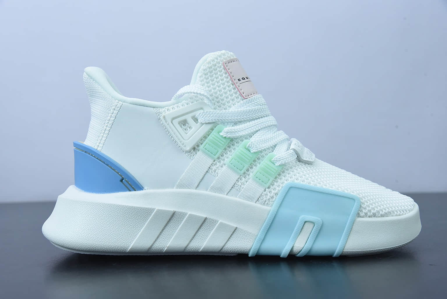 阿迪达斯Adidas EQT BASK ADV支撑者系列米白蓝粉透气轻便复古慢跑鞋纯原版本 货号：FZ0215