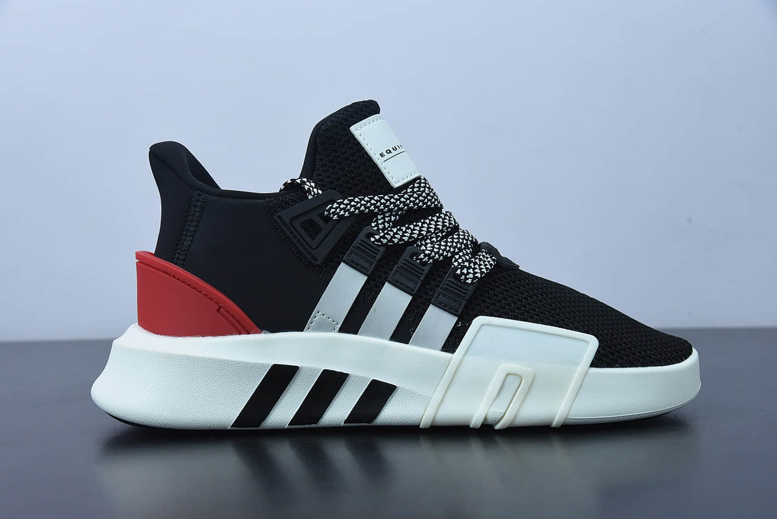 阿迪达斯Adidas EQT BASK ADV支撑者系列黑银红透气轻便复古慢跑鞋纯原版本 货号：EE5024
