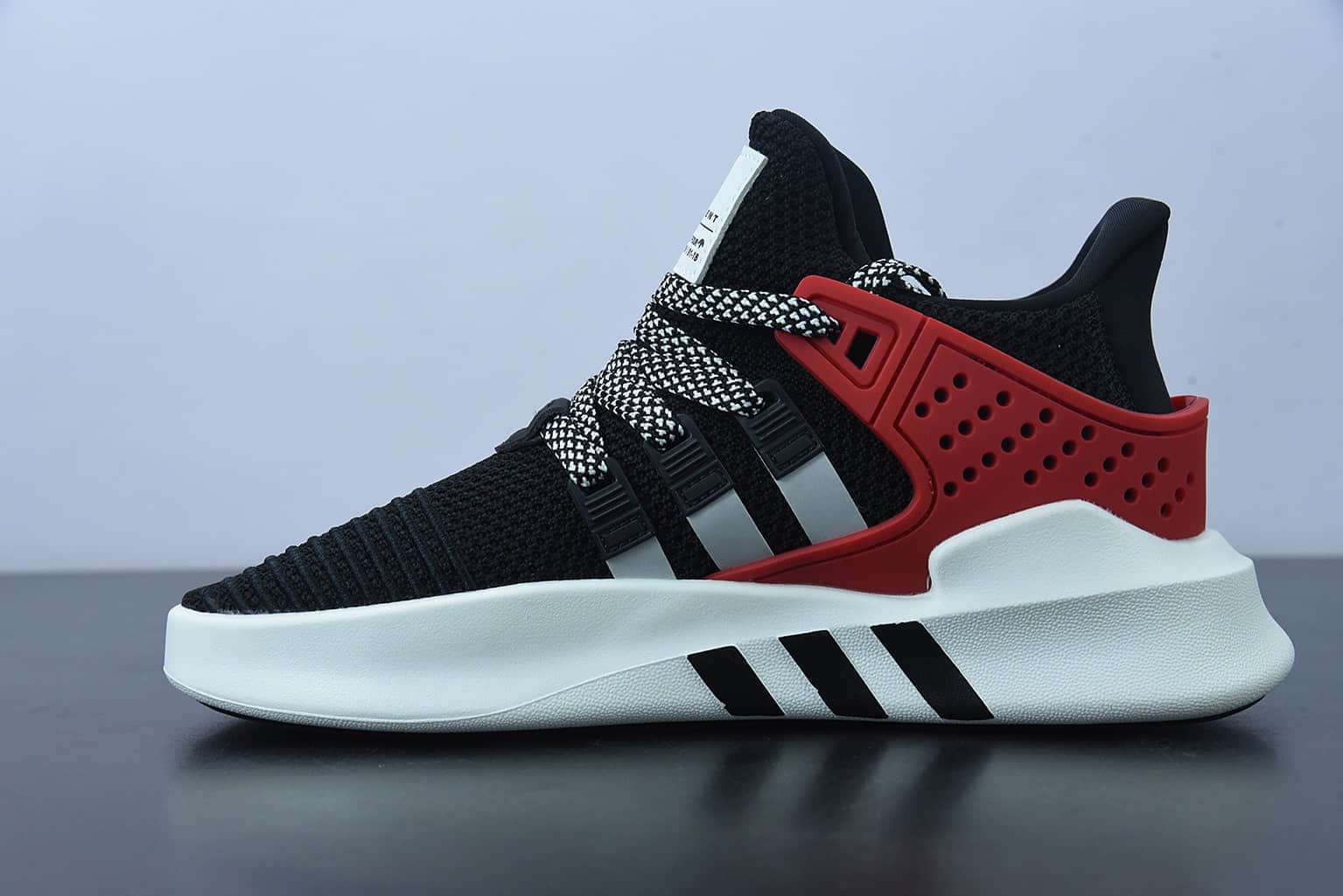 阿迪达斯Adidas EQT BASK ADV支撑者系列黑银红透气轻便复古慢跑鞋纯原版本 货号：EE5024