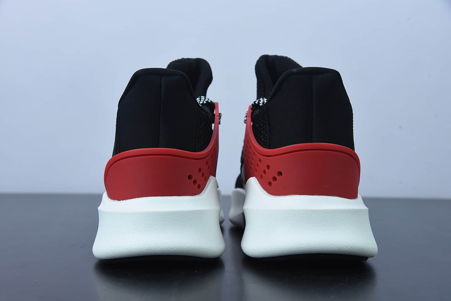 阿迪达斯Adidas EQT BASK ADV支撑者系列黑银红透气轻便复古慢跑鞋纯原版本 货号：EE5024