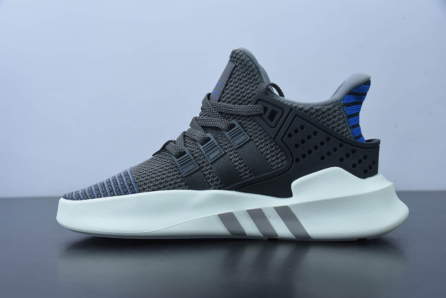 阿迪达斯Adidas EQT BASK ADV支撑者系列灰蓝色透气轻便复古慢跑鞋纯原版本 货号：CQ2994