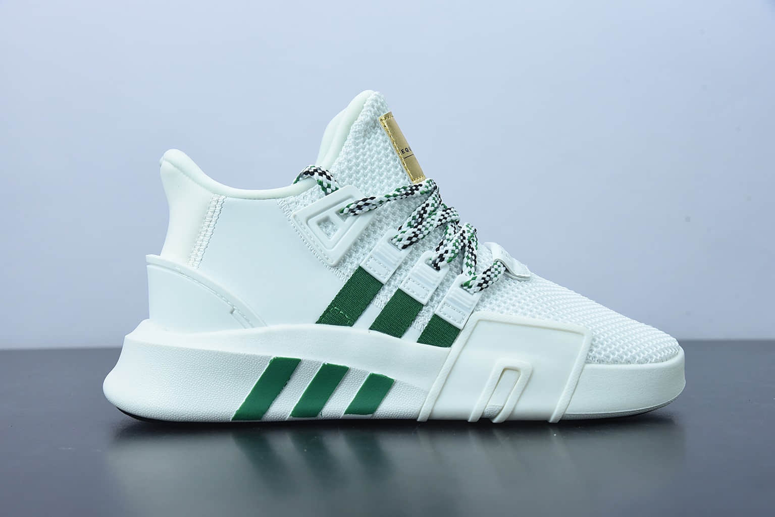 阿迪达斯Adidas EQT BASK ADV支撑者系列白绿色透气轻便复古慢跑鞋纯原版本 货号：EE5023