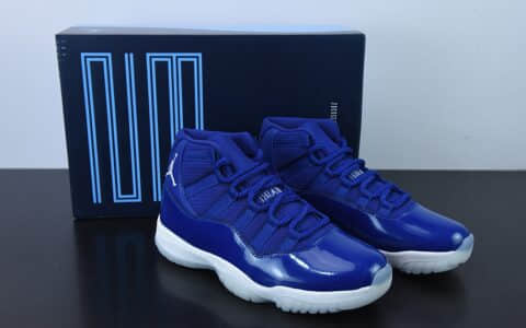 乔丹Air Jordan 11 RetroMidnight Navy White乔丹11代午夜蓝白蓝高帮篮球鞋纯原版本 货号：AT7802-115