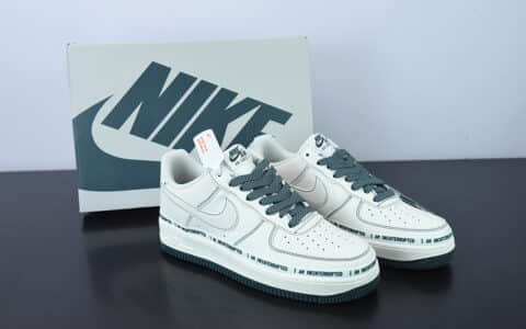 耐克Nike Uninterrupted x Air Force 1 MORE THAN“白绿签名涂鸦3M”空军一号低帮休闲板鞋纯原版本 货号：UI8969-639