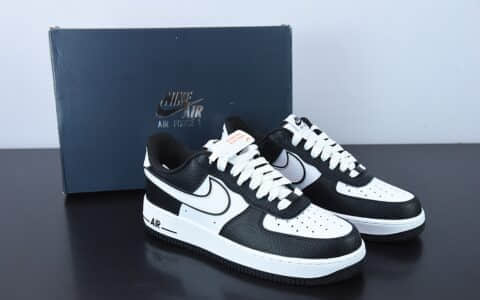 耐克Nike Air Force 1'07 LowBlackWhitePanda黑白熊猫小四钩空军一号低帮休闲板鞋纯原版本 货号：DX3115-100