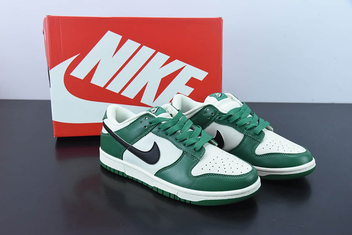 耐克Nike SB Dunk Low 黑钩绿白彩票扣篮系列低帮休闲板鞋纯原版本 货号：DR9654-100