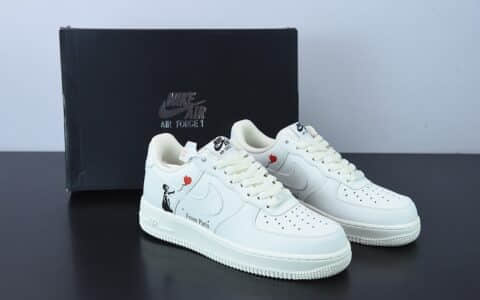 耐克Nike Air Force 1 Low ’07 情人节爱心配色空军一号低帮休闲板鞋纯原版本 货号：LZ5988-505