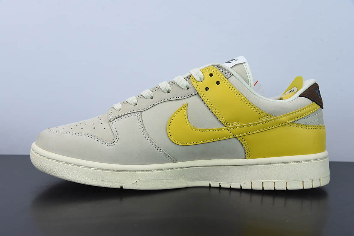 耐克Nike Wmns SB Dunk Low LXBanana米白黄香蕉扣篮系列低帮休闲运动滑板板鞋纯原版本 货号：DR5487-100