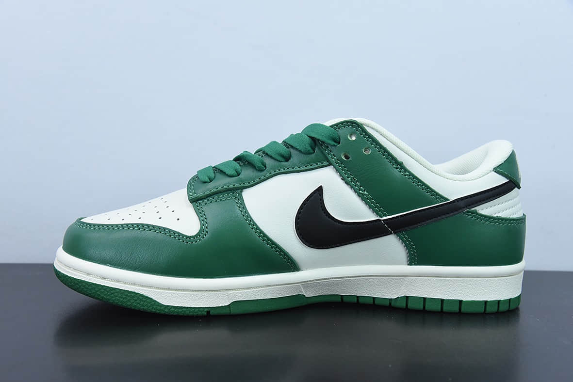 耐克Nike SB Dunk Low 黑钩绿白彩票扣篮系列低帮休闲板鞋纯原版本 货号：DR9654-100