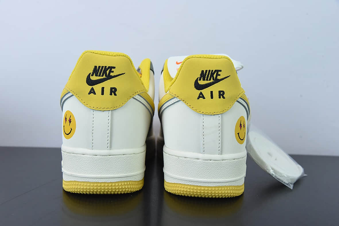 耐克Nike Air Force 1 Low 笑脸双勾空军一号低帮运动休闲板鞋纯原版本 货号：AF1234-004