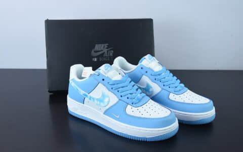 耐克Nike Air Force 1 Low 蓝天白云空军一号低帮运动休闲板鞋纯原版本 货号：DX2937-100