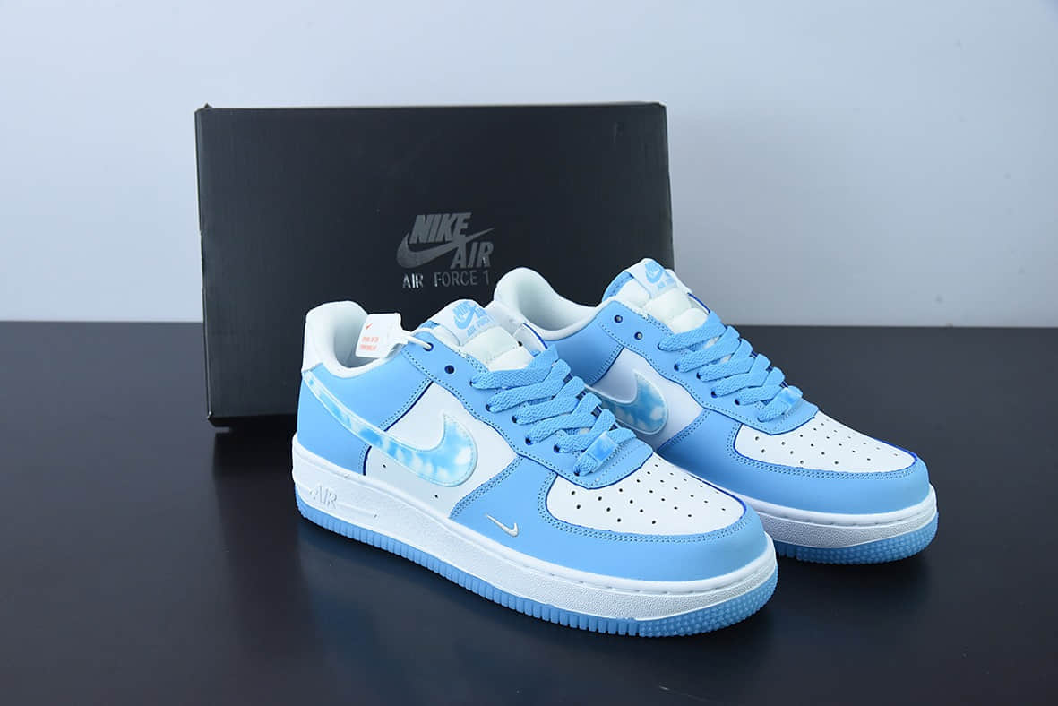 耐克Nike Air Force 1 Low 蓝天白云空军一号低帮运动休闲板鞋纯原版本 货号：DX2937-100