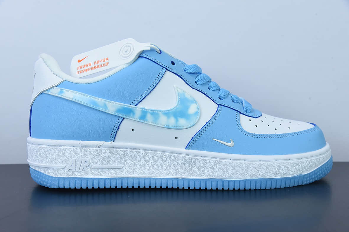 耐克Nike Air Force 1 Low 蓝天白云空军一号低帮运动休闲板鞋纯原版本 货号：DX2937-100