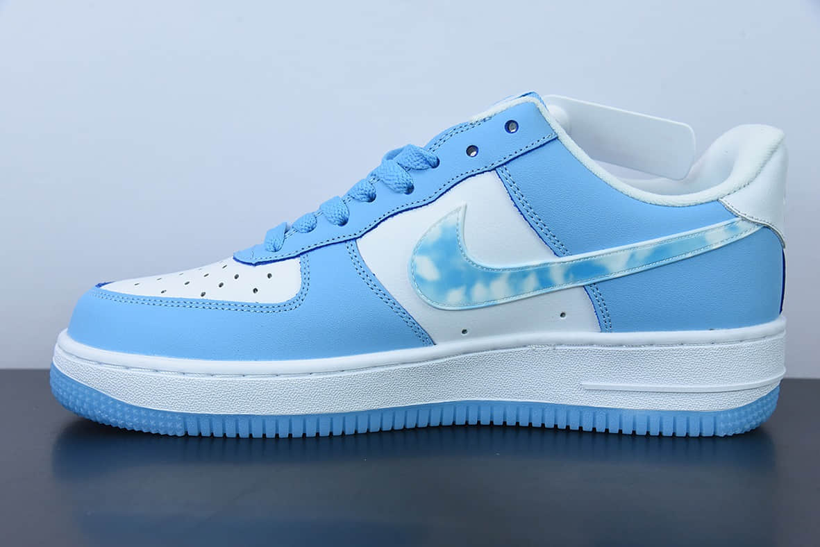 耐克Nike Air Force 1 Low 蓝天白云空军一号低帮运动休闲板鞋纯原版本 货号：DX2937-100