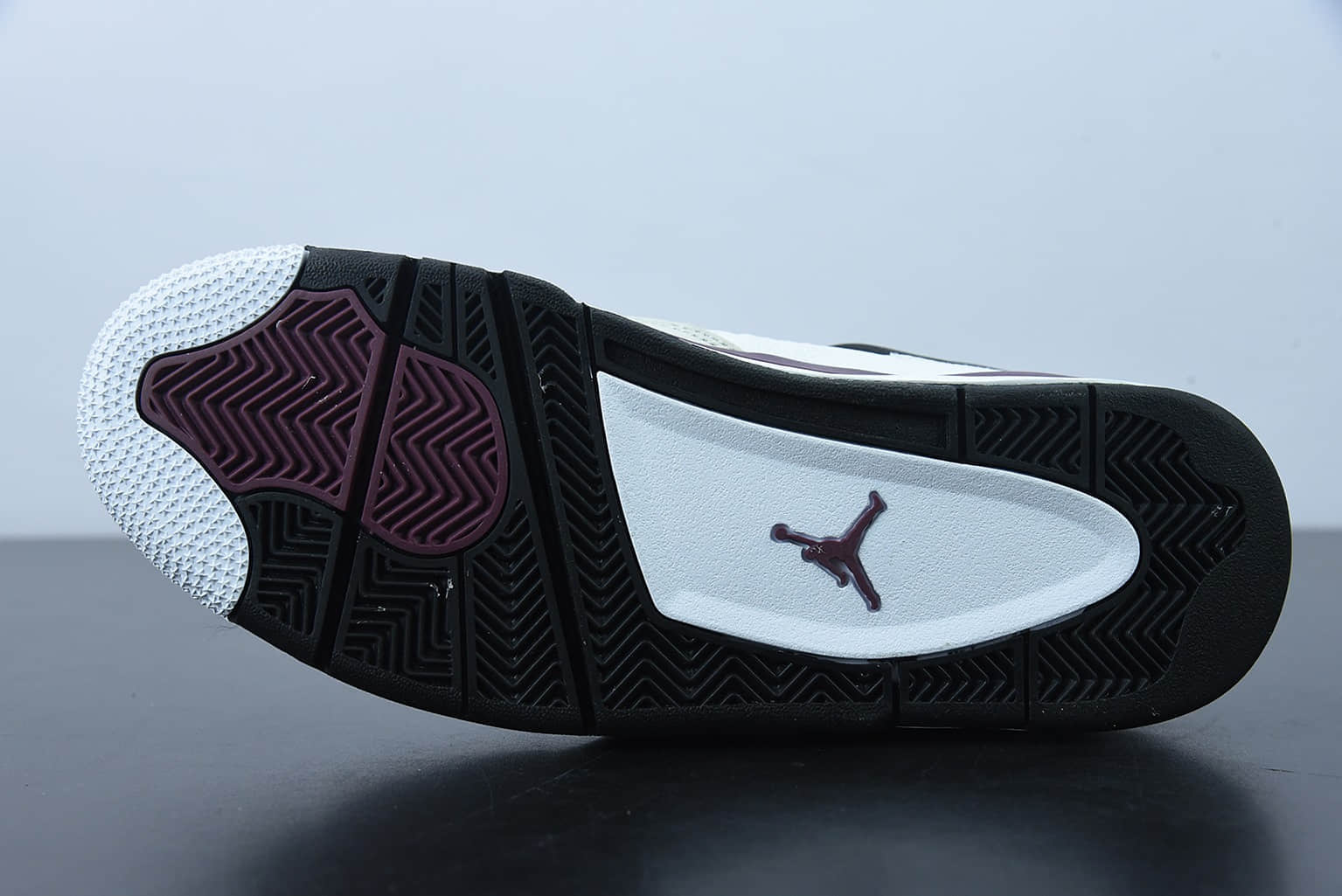 乔丹Air Jordan 4 Retro PSG大巴黎波尔多白紫配色男子文化篮球鞋纯原版本 货号：CZ5624-100