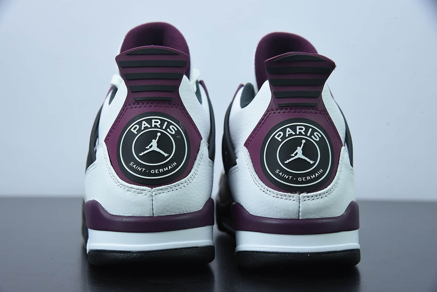 乔丹Air Jordan 4 Retro PSG大巴黎波尔多白紫配色男子文化篮球鞋纯原版本 货号：CZ5624-100