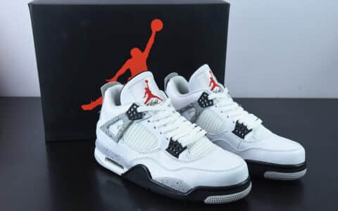 乔丹Air Jordan 4 Retro  White Cement  AJ4 白水泥男子文化休闲篮球鞋纯原版本 货号：840606-192