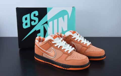 耐克Nike Concepts x Nk SB Dunk Low Orange Lobster 橙龙虾 SB低帮运动休闲板鞋纯原版本 货号：FD8776-800