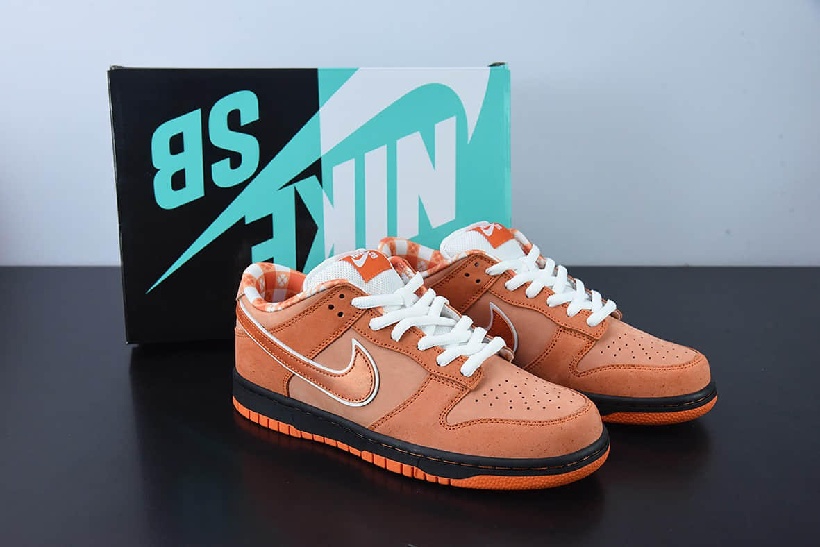 耐克Nike Concepts x Nk SB Dunk Low Orange Lobster 橙龙虾 SB低帮运动休闲板鞋纯原版本 货号：FD8776-800