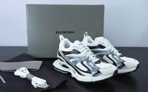 巴黎世家BalenciagaX-Pander 6.0 巴黎世家白黑复古弹簧鞋纯原版本 货号：653870W2RA41291