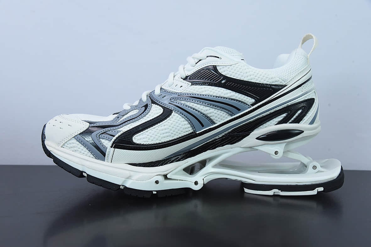 巴黎世家BalenciagaX-Pander 6.0 巴黎世家白黑复古弹簧鞋纯原版本 货号：653870W2RA41291