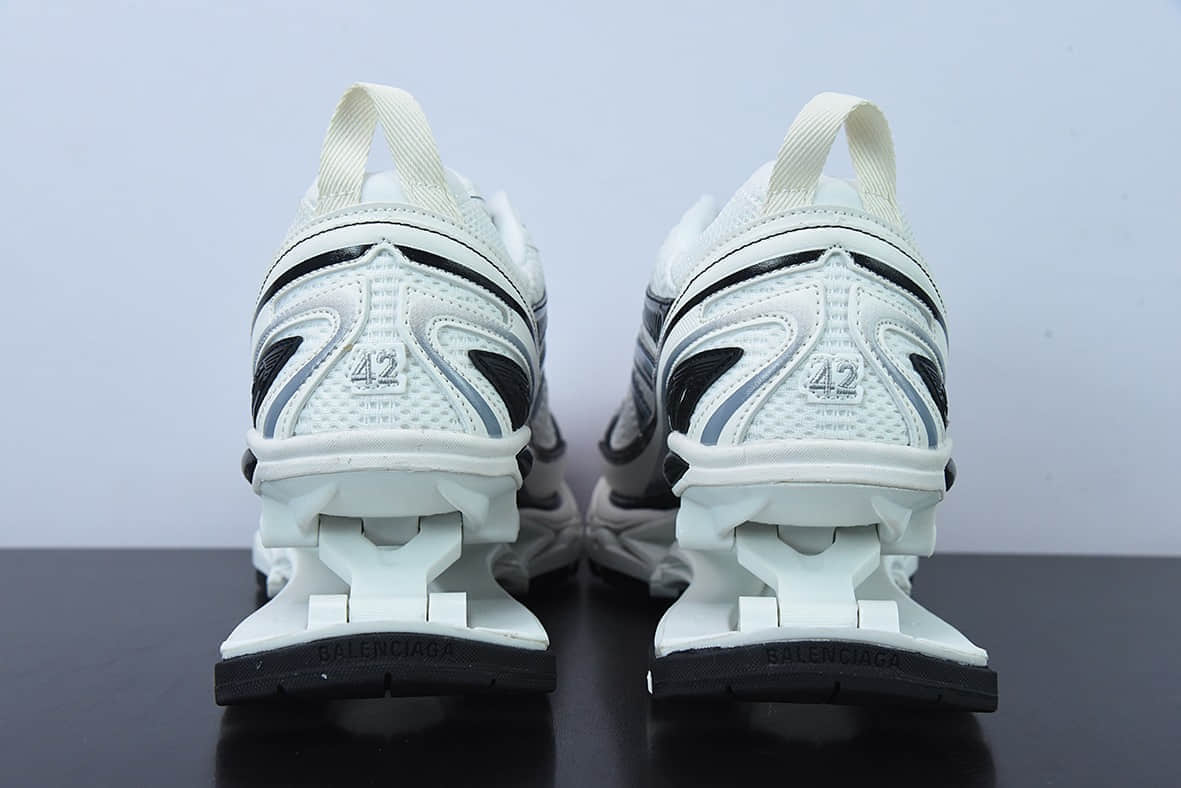 巴黎世家BalenciagaX-Pander 6.0 巴黎世家白黑复古弹簧鞋纯原版本 货号：653870W2RA41291