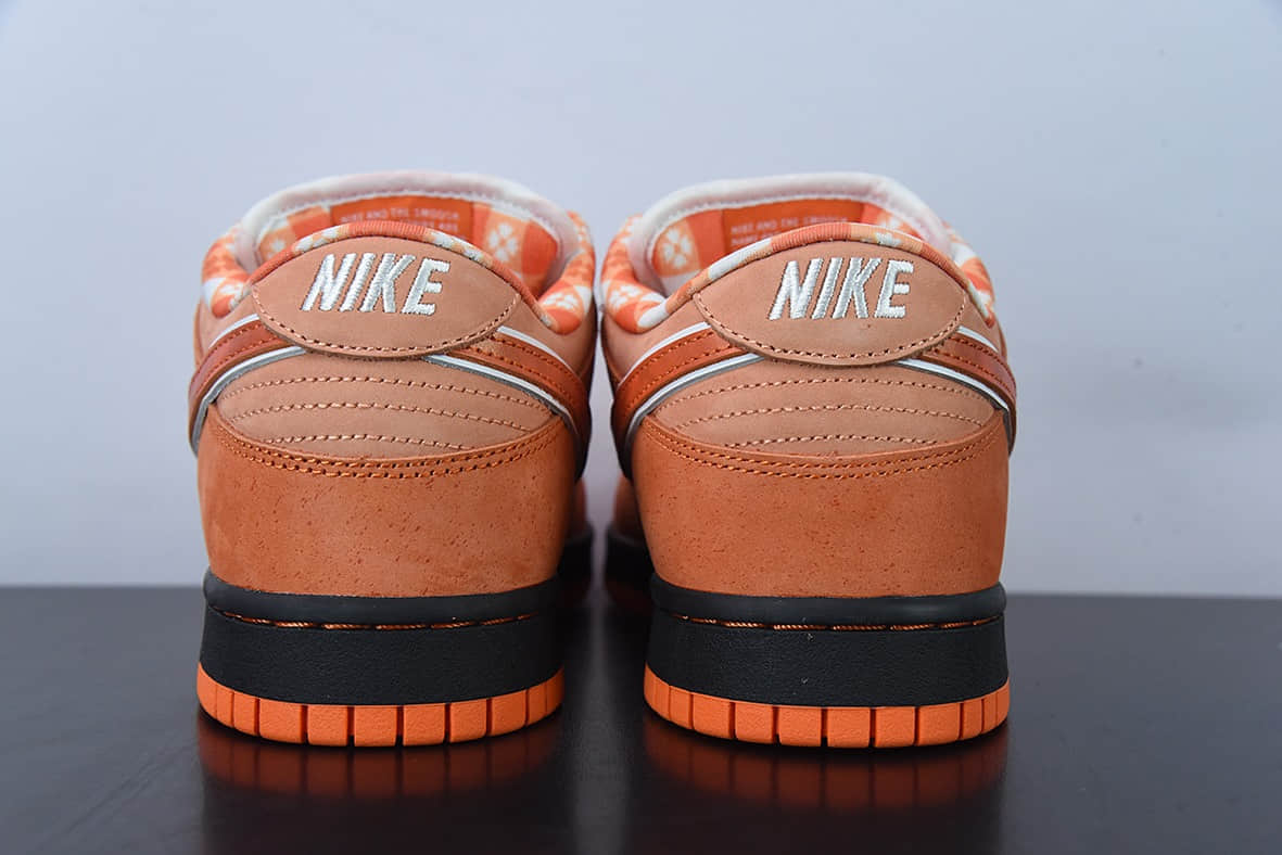 耐克Nike Concepts x Nk SB Dunk Low Orange Lobster 橙龙虾 SB低帮运动休闲板鞋纯原版本 货号：FD8776-800