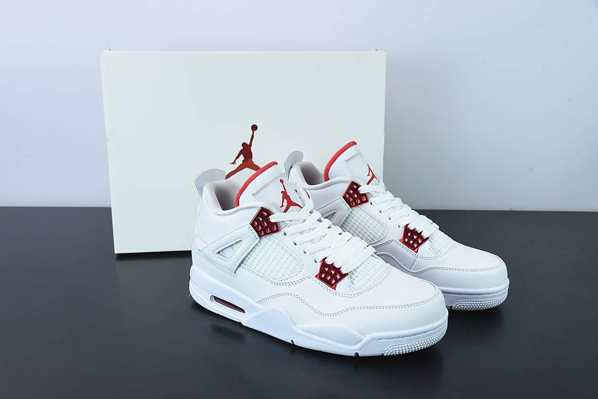 乔丹Air Jordan 4 “White University Red” AJ4白红男子文化篮球鞋纯原版本 货号：CT8527-112