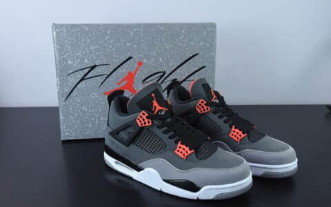 乔丹Air Jordan 4 Infrared AJ4黑灰红红外线篮球鞋纯原版本 货号：DH6927-061