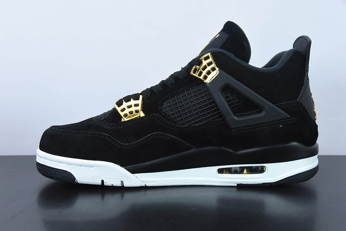 乔丹Air Jordan 4 Retro Royalty AJ4华贵黑金男子文化篮球鞋纯原版本 货号：308497-032