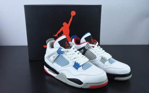 乔丹Air Jordan 4 What The AJ4 红蓝鸳鸯男子文化篮球鞋纯原版本 货号：CI1184-146