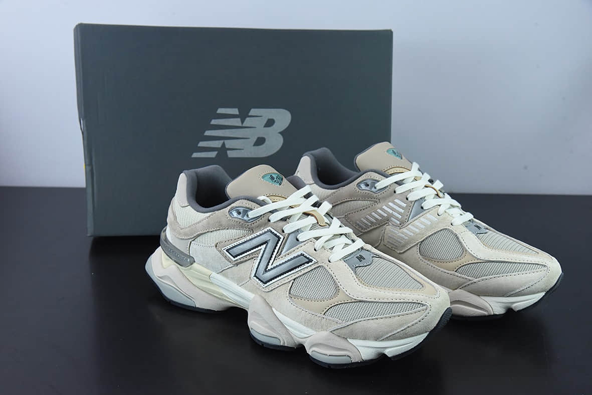 新百伦New Balance 9060 Joe Freshgoods x New BalanceInside VoicesNB9060联名款海盐浅灰色复古休闲运动慢跑鞋纯原版本 货号：U9060MAC