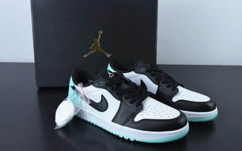 乔丹Air Jordan 1 Low Golf 黑白绿高尔夫系列低帮休闲篮球鞋纯原版本 货号：DD9315-114