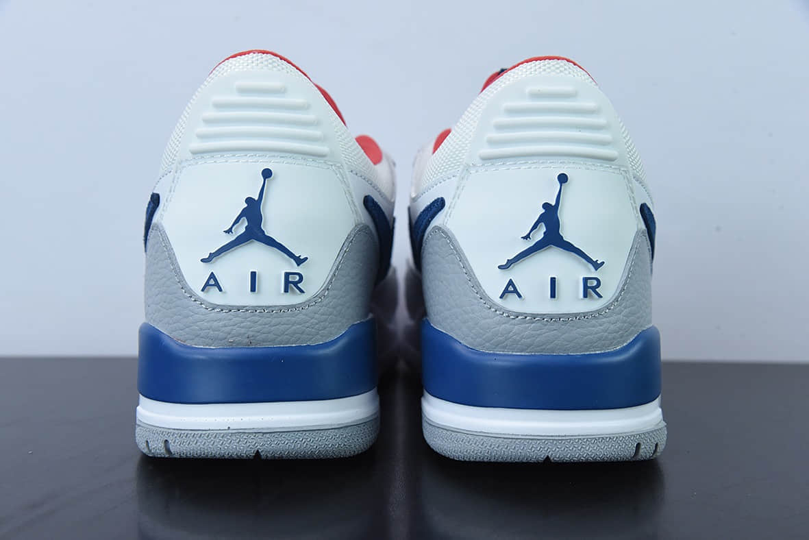 乔丹Air Jordan Legacy 312 Low白雾灰宝蓝红爆裂纹低帮休闲篮球鞋纯原版本 货号：CD7069-104