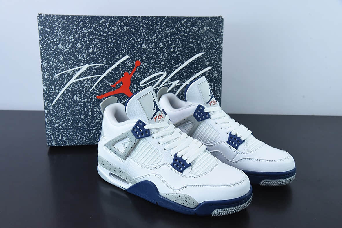 乔丹Air Jordan 4 Retro Midnight Navy AJ4 乔4午夜蓝男子文化篮球鞋纯原版本 货号：DH6927-140