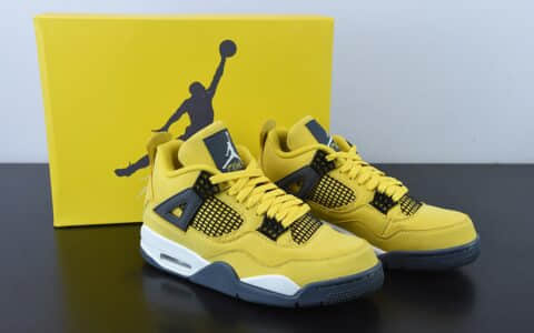 乔丹Air Jordan 4 Retro LightningAJ4 电母黄闪电男子文化篮球鞋纯原版本 货号：CT8527-700