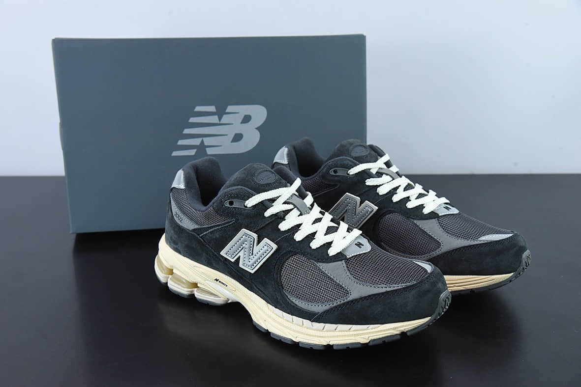 新百伦New Balance 2002系列麂皮浅雾灰深灰复古休闲跑步鞋纯原版本 货号：M2002RHO