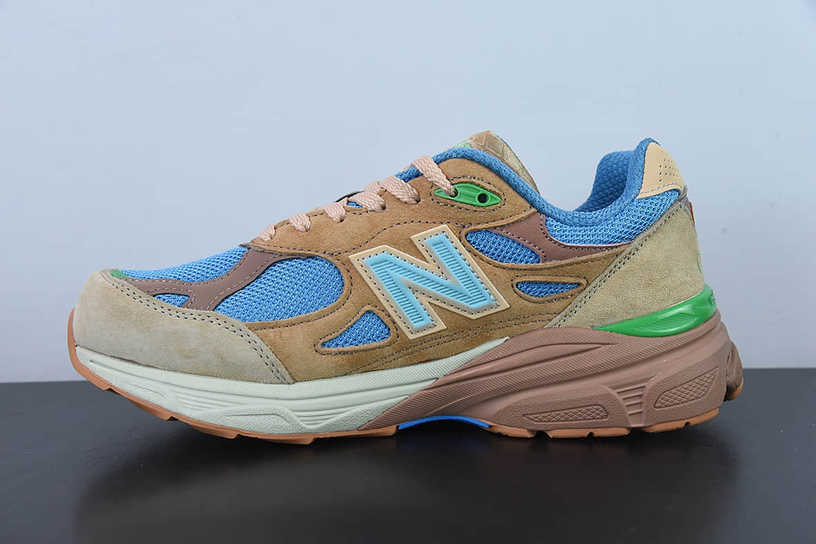 新百伦New Balance 990 V3 棕蓝绿美产官方复古休闲运动慢跑鞋纯原版本 货号：M990JG3