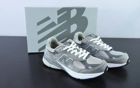 新百伦New Balance 990 V3 白灰美产官方复古休闲运动慢跑鞋纯原版本 货号：M990GY3