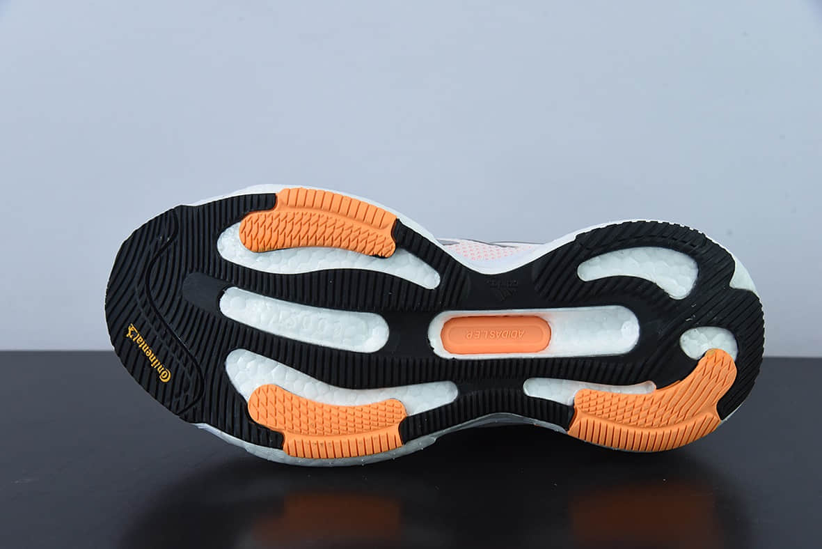 阿迪达斯Adidas Solar Glide 5 Boost 阿迪银粉随心畅跑系列透气缓震爆米花跑鞋纯原版本 货号：GX5496