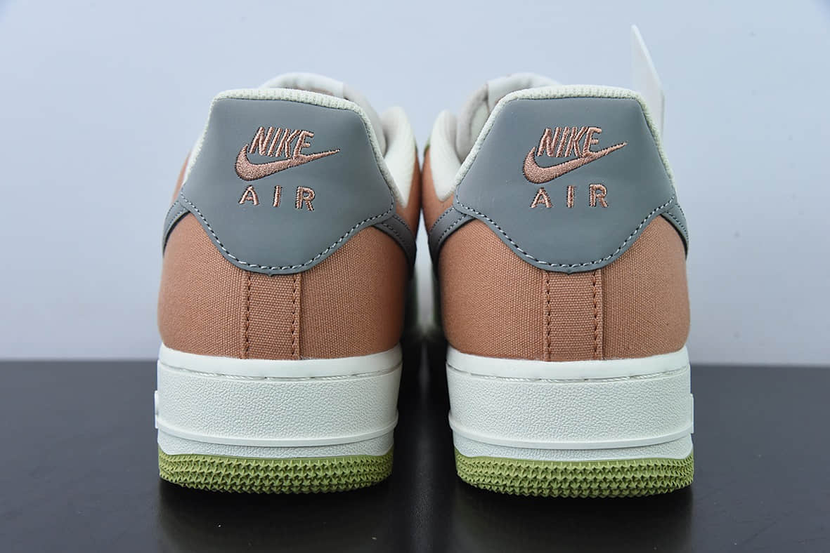 耐克Nike Air Force 1'07 Low 灰青色布面空军一号低帮休闲板鞋纯原版本 货号：DG2296-015