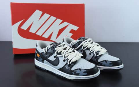 耐克Nike SB Dunk low 哥特十字架熊猫解构黑灰SB扣碎篮板时尚休闲板鞋纯原版本 货号：DD3363-002