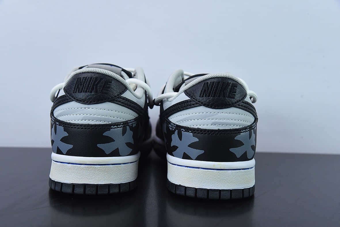 耐克Nike SB Dunk low 哥特十字架熊猫解构黑灰SB扣碎篮板时尚休闲板鞋纯原版本 货号：DD3363-002