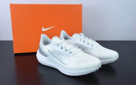 耐克Nike Air Zoom Winflo 9代灰白网透面气训跑练步鞋纯原版本 货号：DD8686-100