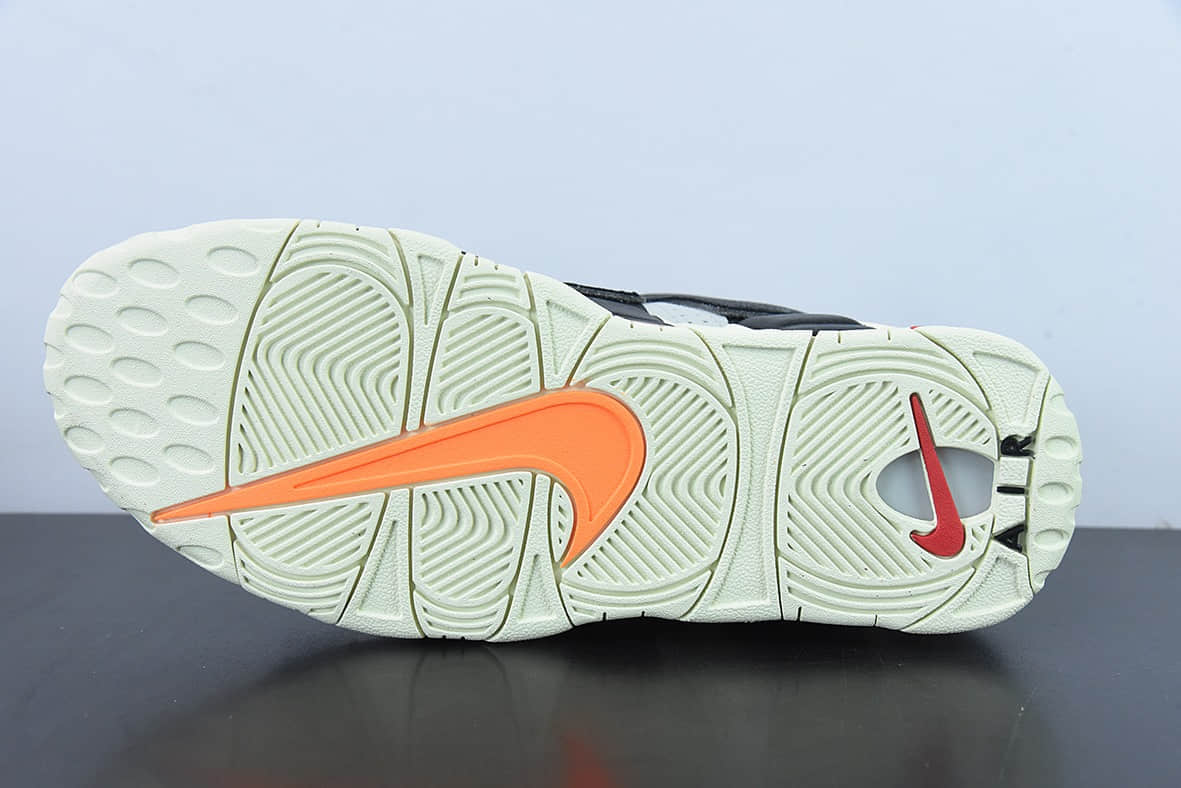 耐克Nike Air More Uptempo 皮蓬大AIR复古灰黑橙篮球鞋纯原版本 货号：DX3360-001