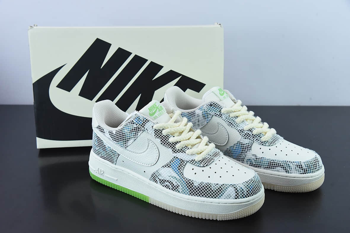 耐克Nike Air Force 1“Lion dance” 醒狮绿国潮风空军一号低帮休闲板鞋纯原版本 货号：CW1888-716