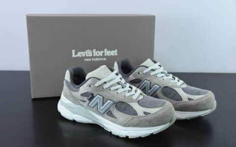 新百伦New Balance Levi's x New Balance NB990V3 李维斯联名灰牛仔第三代总统复古慢跑鞋纯原版本 货号：M990LV3